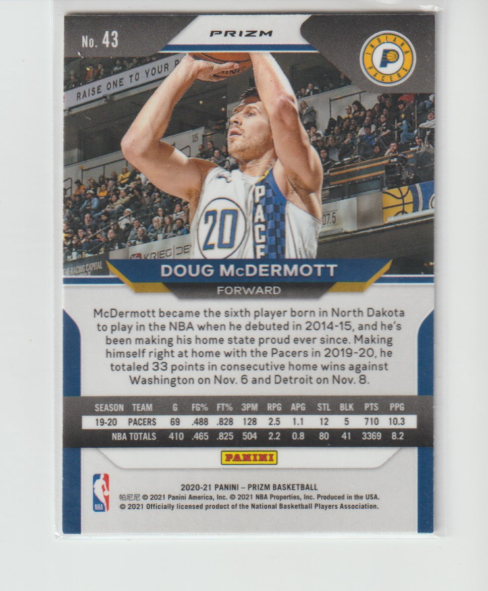 043 Doug McDermott - Indiana Pacers Silver Prizm