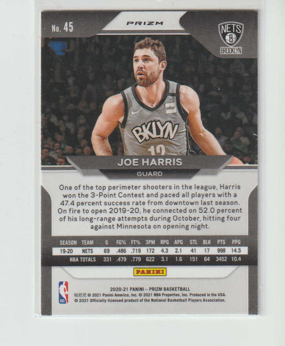 045 Joe Harris - Brooklyn Nets Silver Prizm