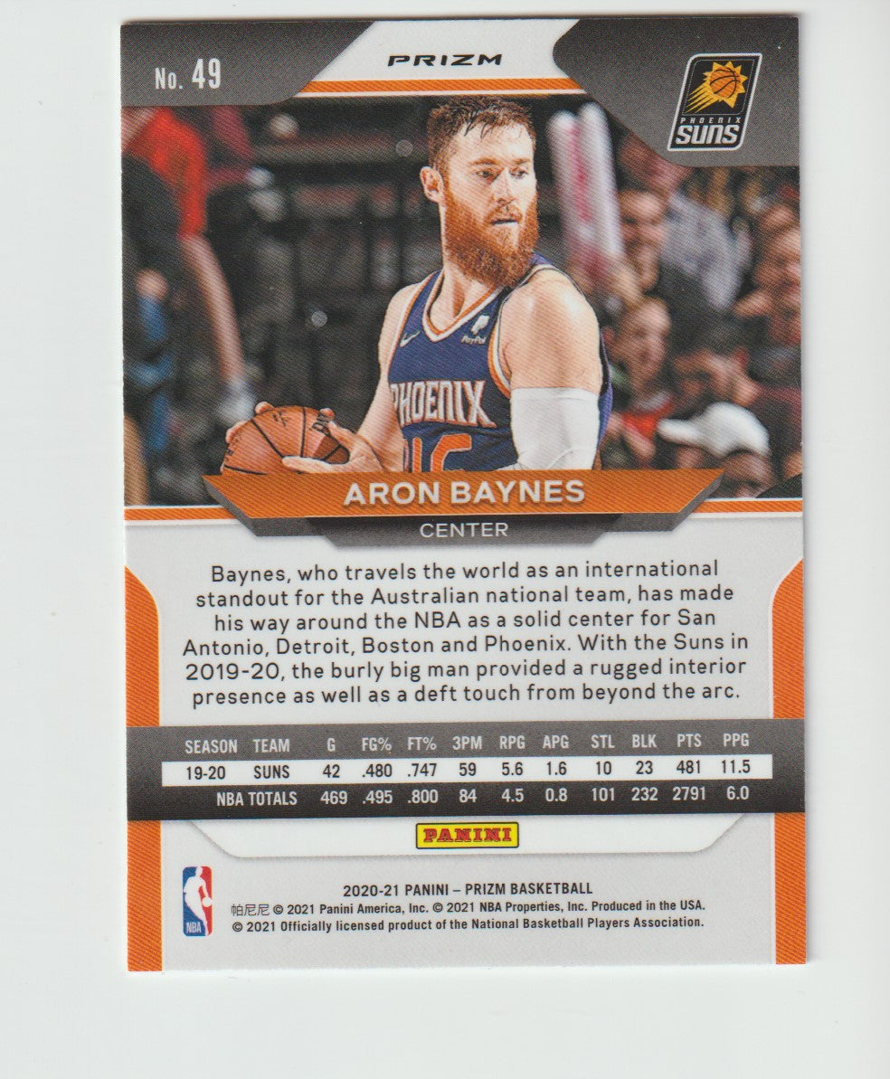 049 Aron Baynes - Phoenix Suns Silver Prizm