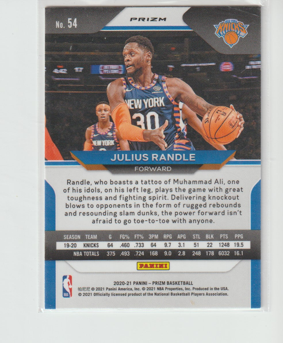 054 Julius Randle - New York Knicks Silver Prizm