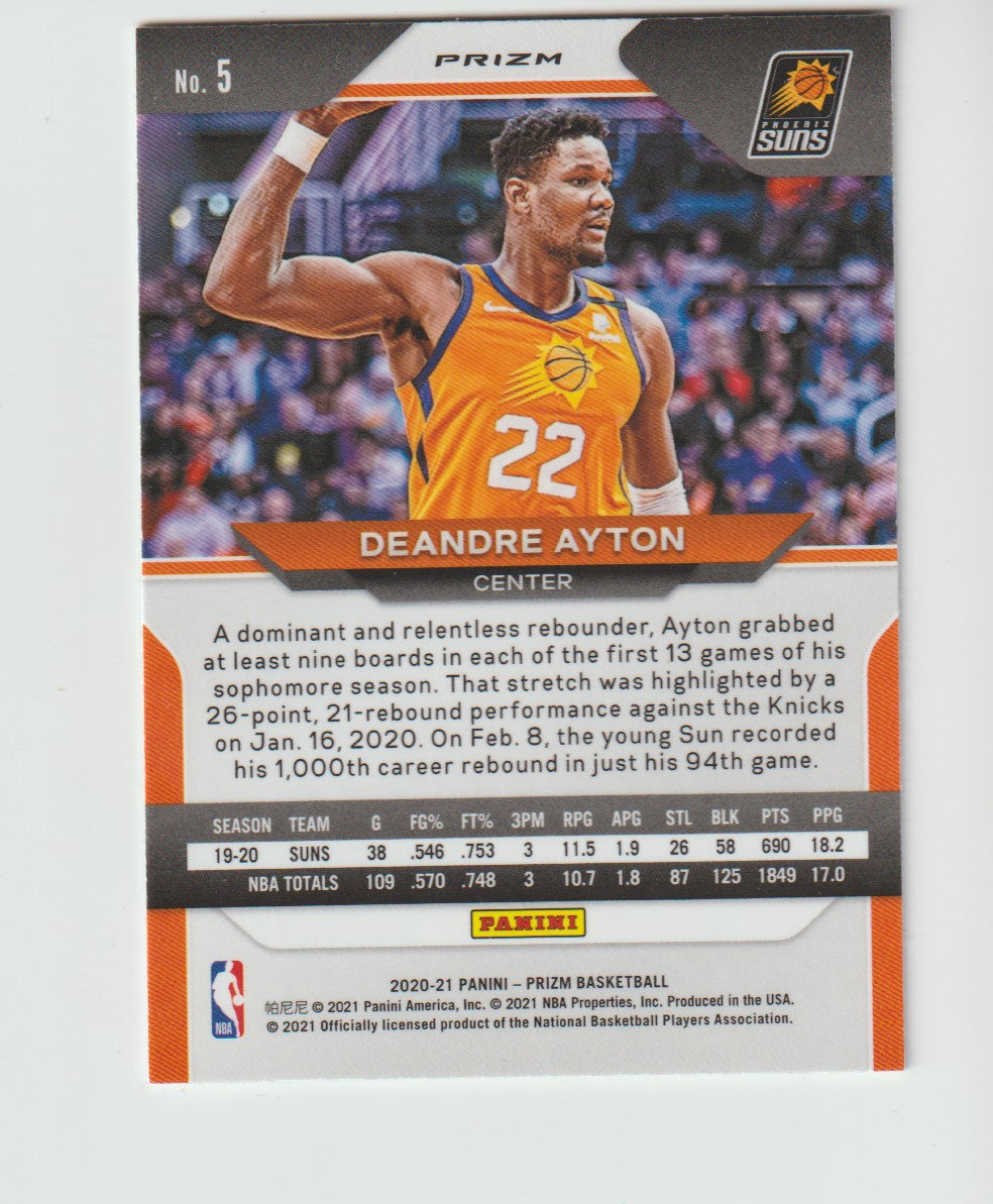 005 Deandre Ayton - Phoenix Suns Silver Prizm