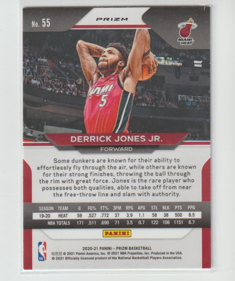 055 Derrick Jones Jr. - Miami Heat Silver Prizm