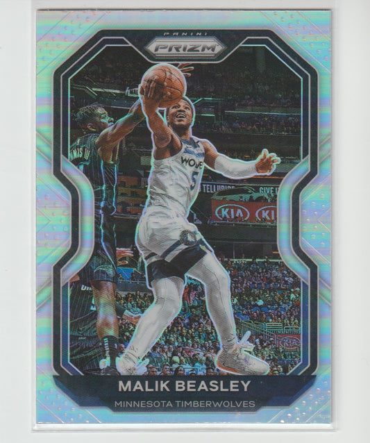 102 Malik Beasley - Minnesota Timberwolves Silver Prizm