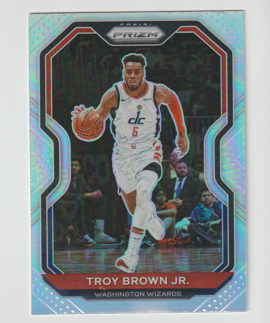 127 Troy Brown Jr. - Washington Wizards Silver Prizm