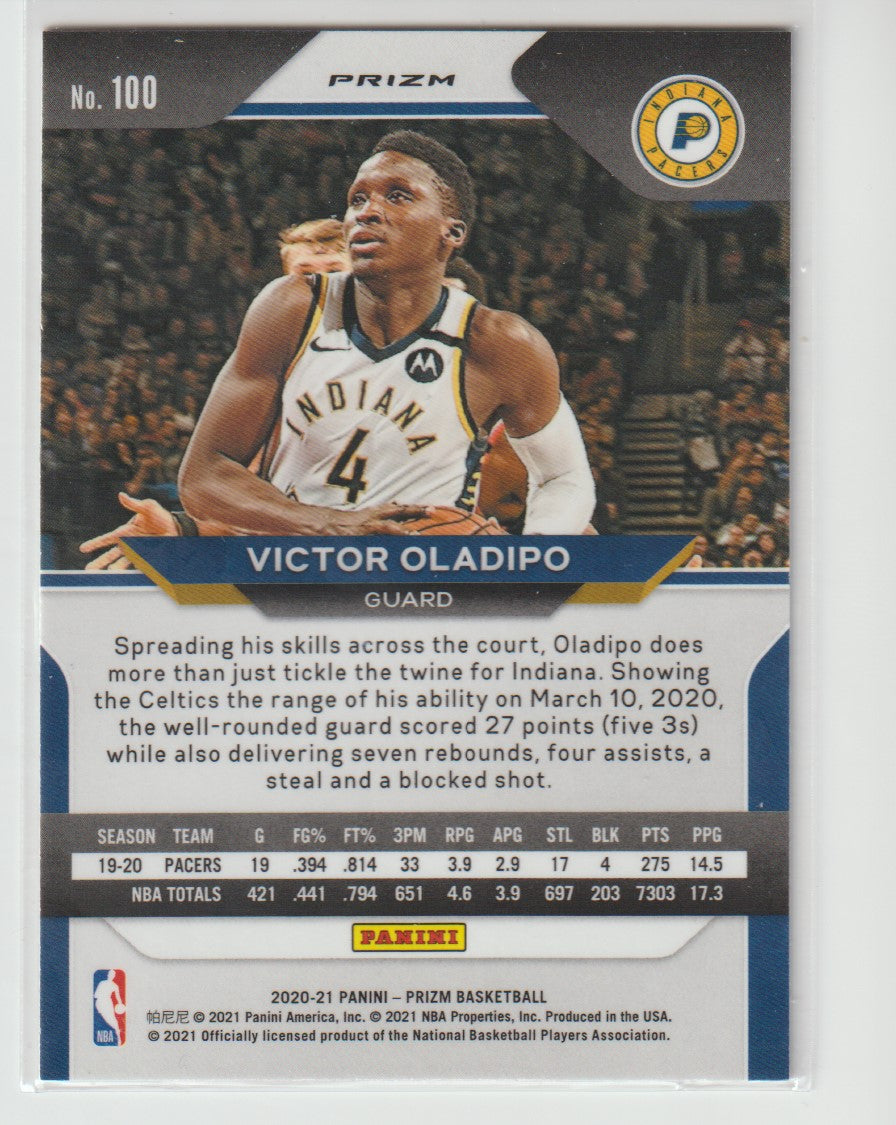 100 Victor Oladipo - Indiana Pacers Red White Blue Prizm