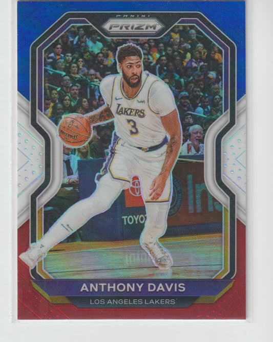 109 Anthony Davis - Los Angeles Lakers Red White Blue Prizm