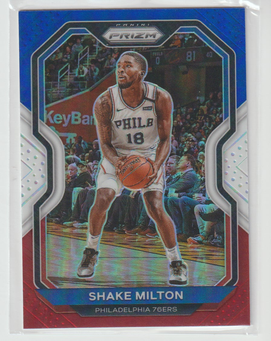 131 Shake Milton - Philadelphia 76ers Red White Blue Prizm