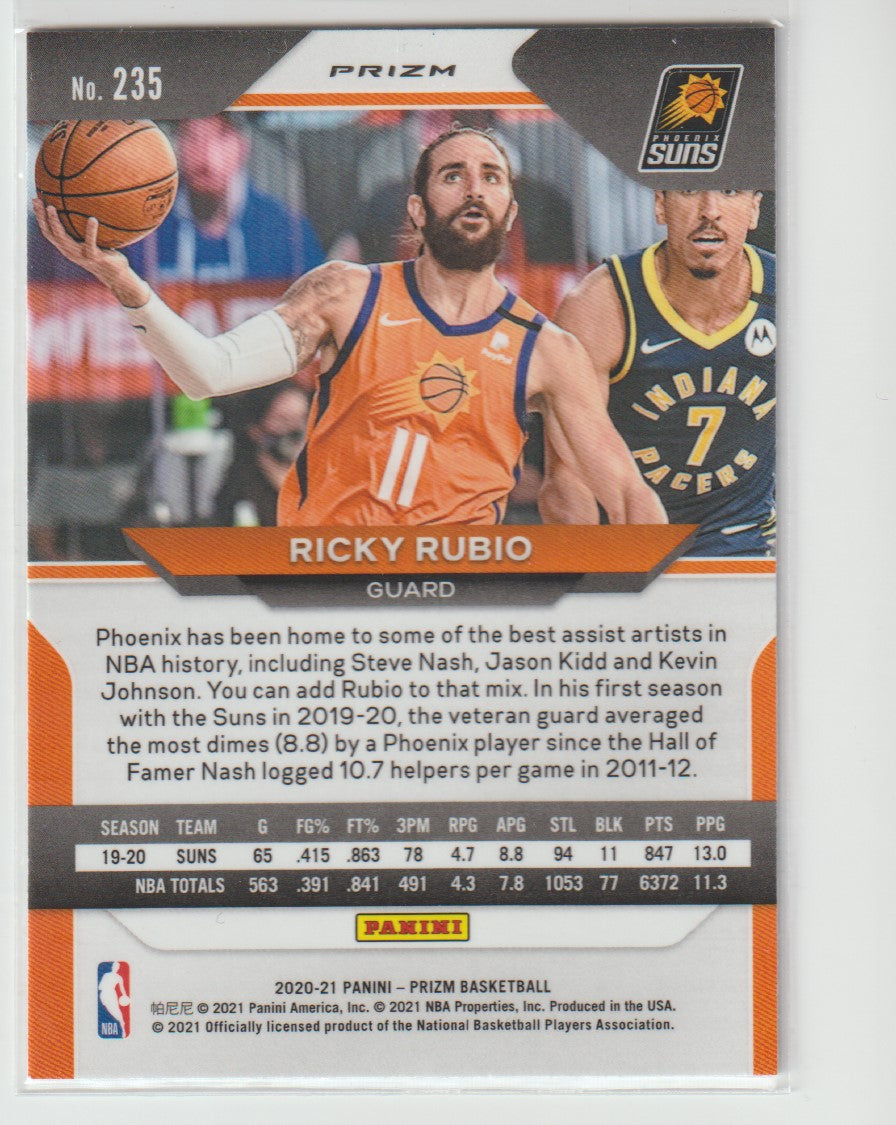 235 Ricky Rubio - Phoenix Suns Silver Prizm