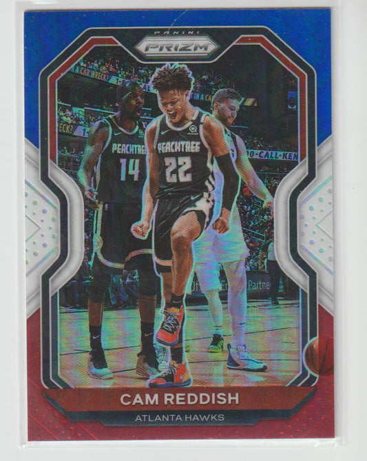 169 Cam Reddish - Atlanta Hawks Red White Blue Prizm