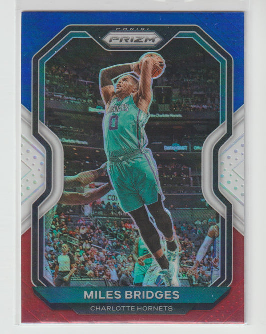 178 Miles Bridges - Charlotte Hornets Red White Blue Prizm