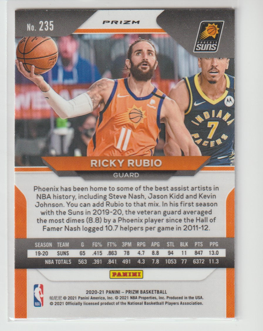 235 Ricky Rubio - Phoenix Suns Red White Blue Prizm