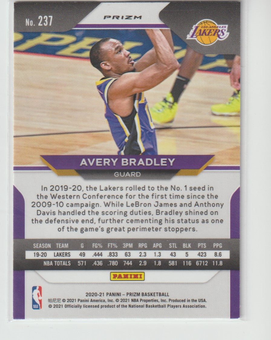 237 Avery Bradley - Los Angeles Lakers Red White Blue Prizm