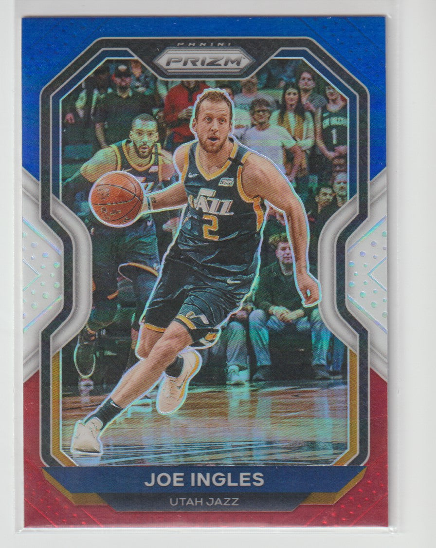 243 Joe Ingles - Utah Jazz Red White Blue Prizm