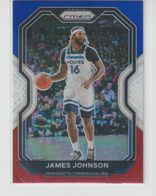 247 James Johnson - Minnesota Timberwolves Red White Blue Prizm