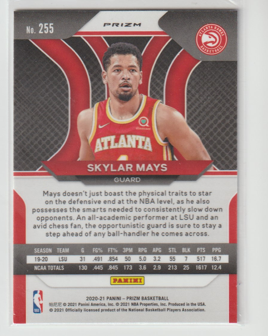 255 Skylar Mays - Atlanta Hawks Red White Blue Prizm