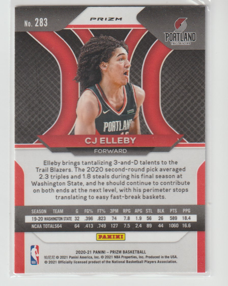 283 CJ Elleby - Portland Trail Blazers Red White Blue Prizm