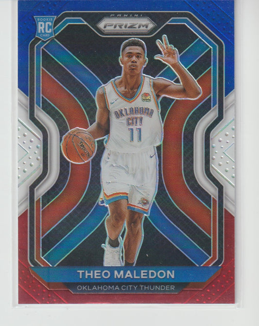 289 Theo Maledon - Oklahoma City Thunder Red White Blue Prizm