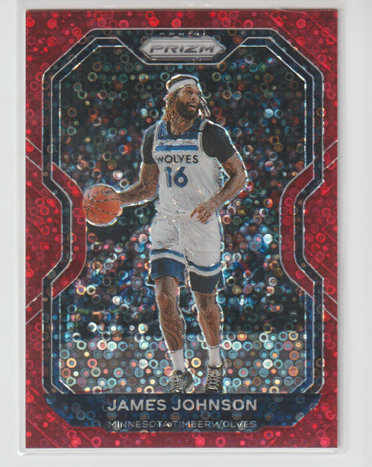 247 James Johnson - Minnesota Timberwolves Red Fast Break Prizm 102/125