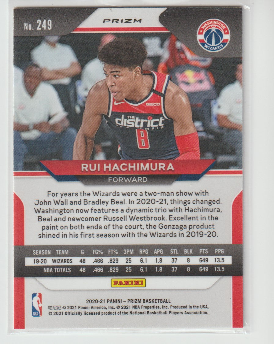 249 Rui Hachimura - Washington Wizards  Orange Ice Prizm