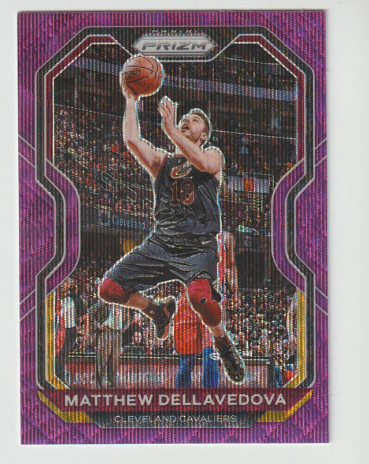 057 Matthew Dellavedova - Cleveland Cavaliers Purple Wave Prizm