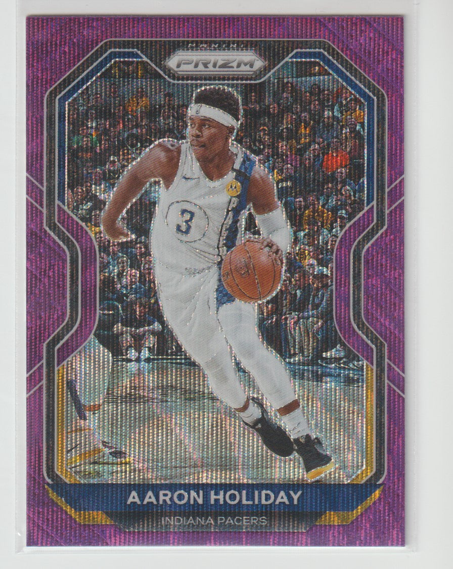 074 Aaron Holiday - Indiana Pacers Purple Wave Prizm