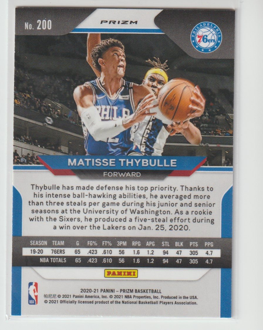 200 Matisse Thybulle - Philadelphia 76ers Purple Wave Prizm