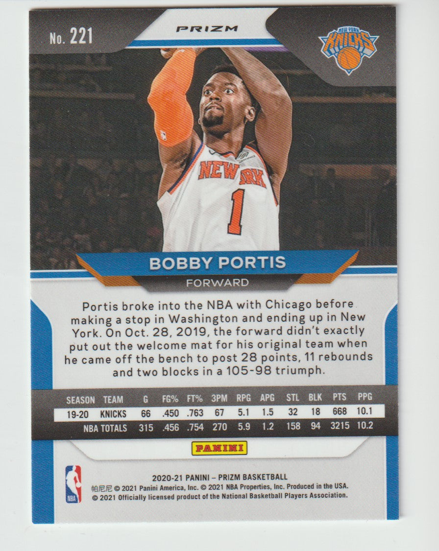 221 Bobby Portis - New York Knicks Silver Prizm