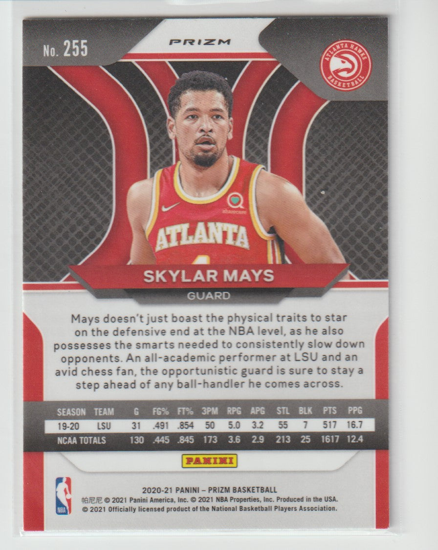 255 Skylar Mays - Atlanta Hawks Silver Prizm