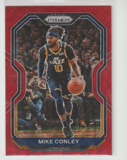 198 Mike Conley - Utah Jazz Ruby Wave Prizm