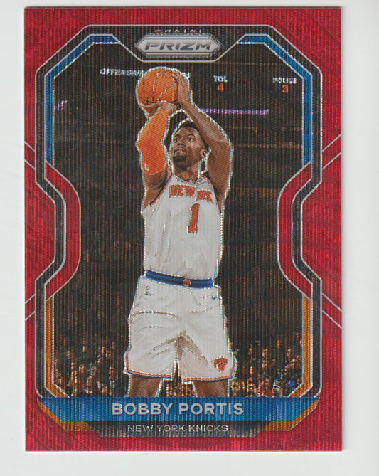 221 Bobby Portis - New York Knicks Ruby Wave Prizm