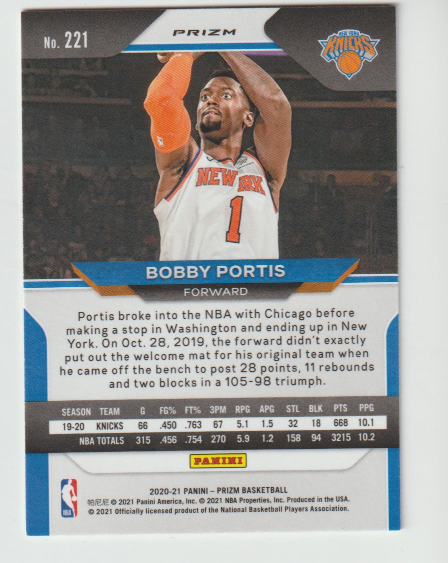 221 Bobby Portis - New York Knicks Ruby Wave Prizm