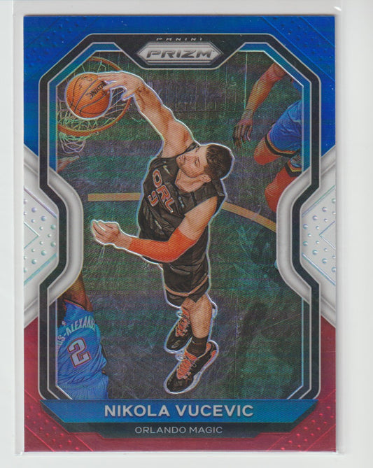 009 Nikola Vucevic - Orlando Magic Red White Blue Prizm