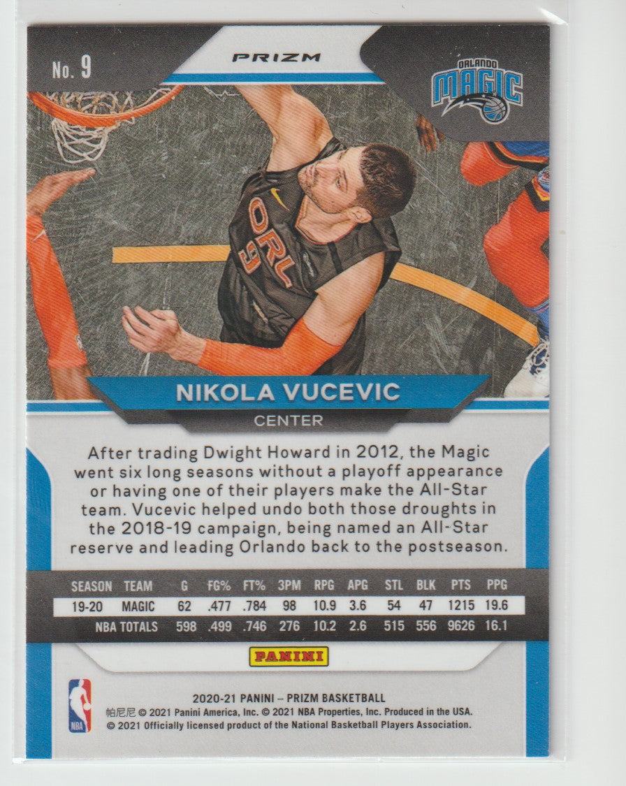 009 Nikola Vucevic - Orlando Magic Red White Blue Prizm