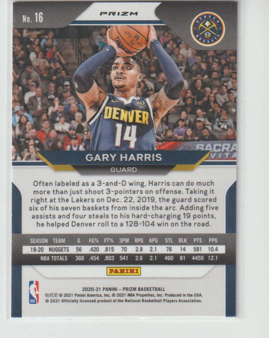 016 Gary Harris - Denver Nuggets Red White Blue Prizm