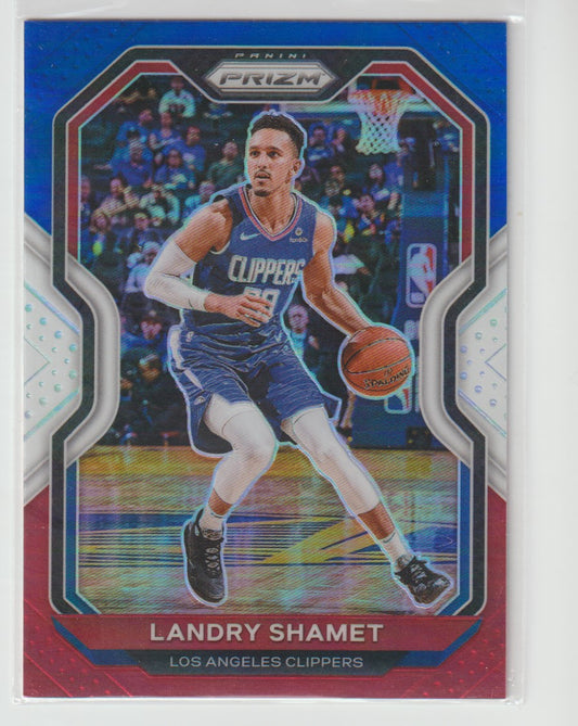 041 Landry Shamet - Los Angeles Clippers Red White Blue Prizm