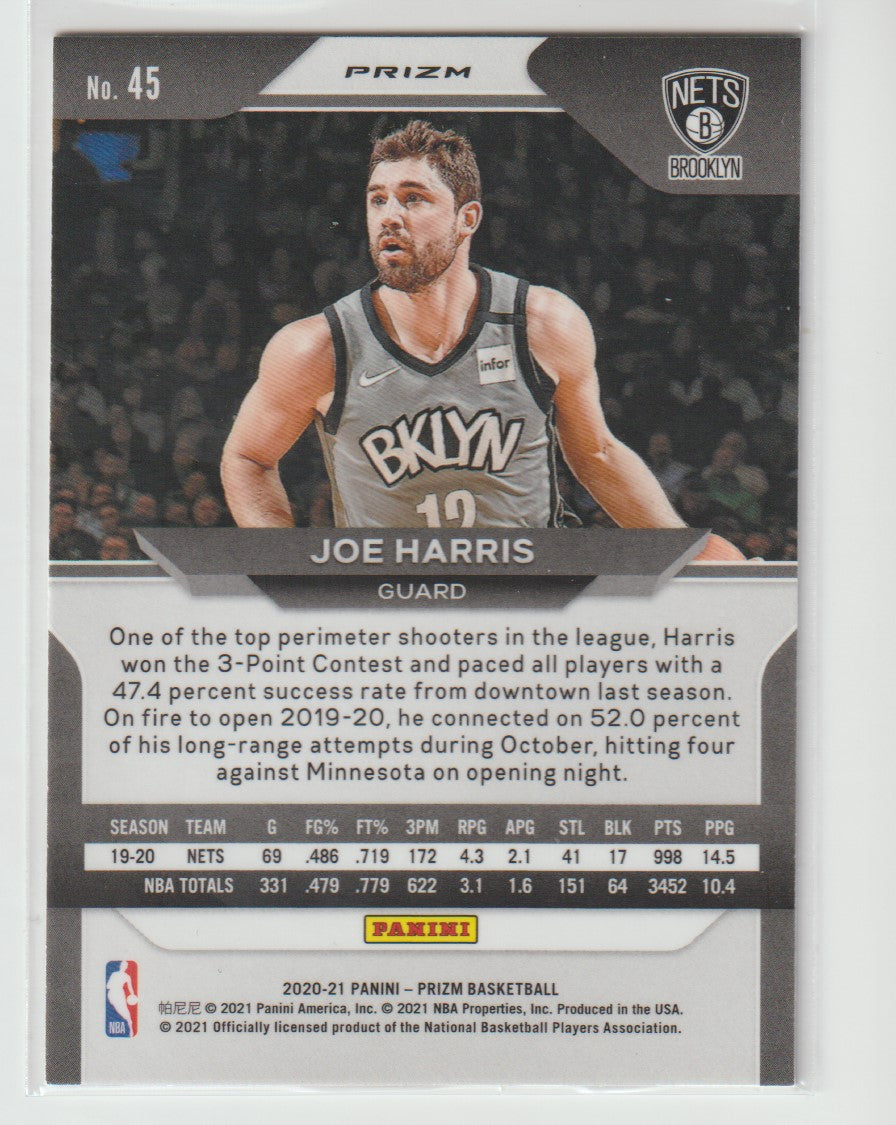 045 Joe Harris - Brooklyn Nets Red White Blue Prizm