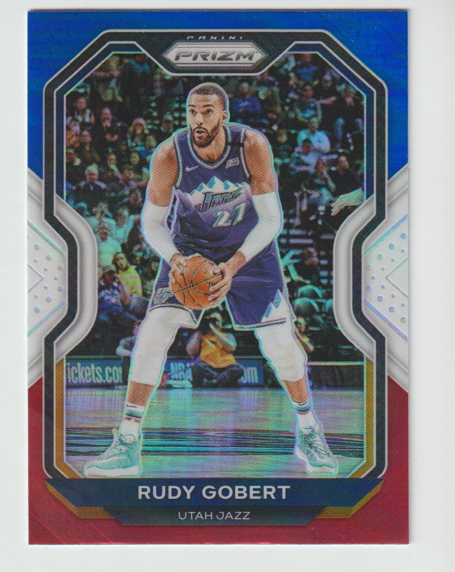 053 Rudy Gobert - Utah Jazz Red White Blue Prizm