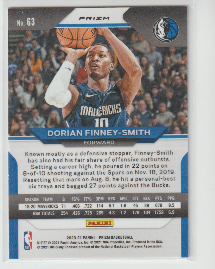 063 Dorian Finney-Smith - Dallas Mavericks Red White Blue Prizm