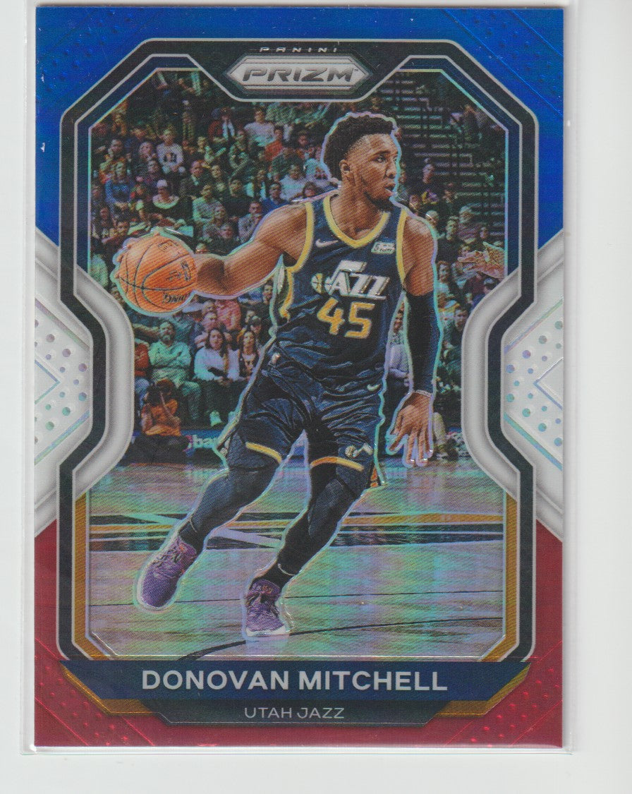 067 Donovan Mitchell - Utah Jazz Red White Blue Prizm