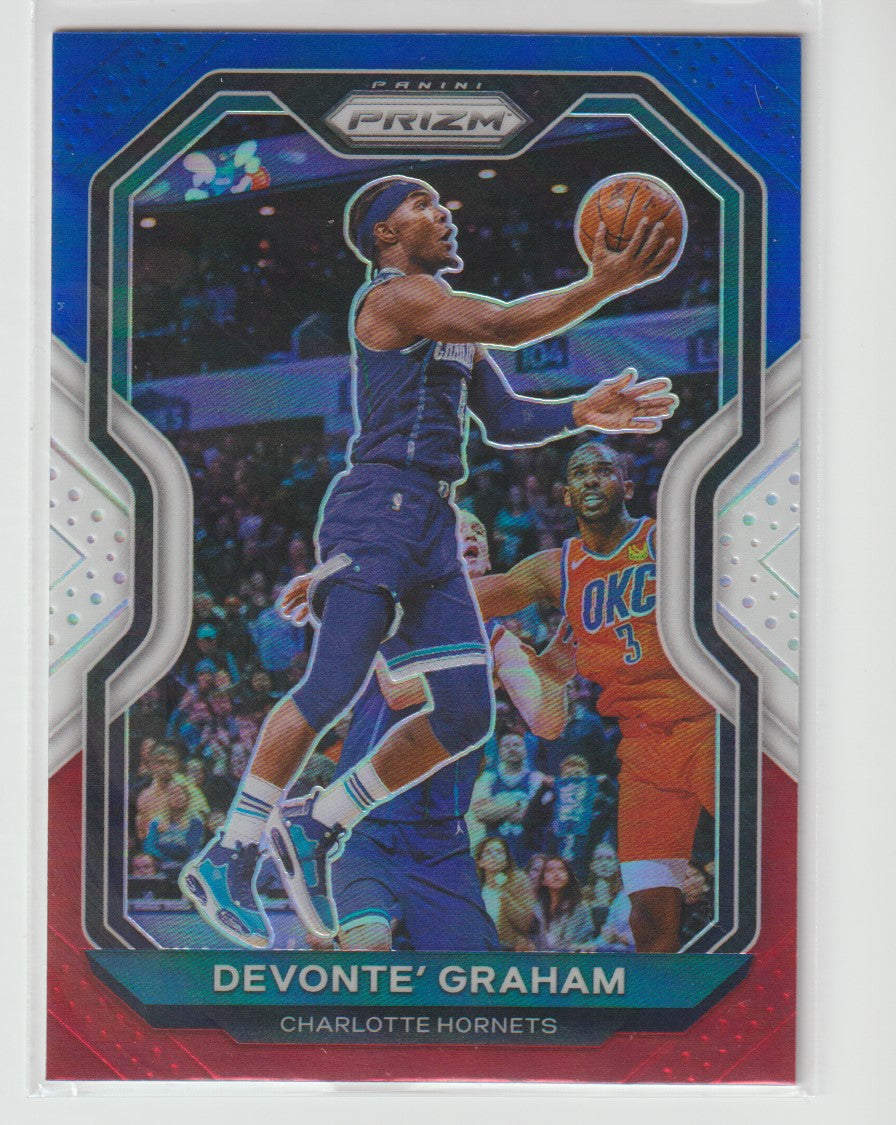 073 Devonte' Graham - Charlotte Hornets Red White Blue Prizm