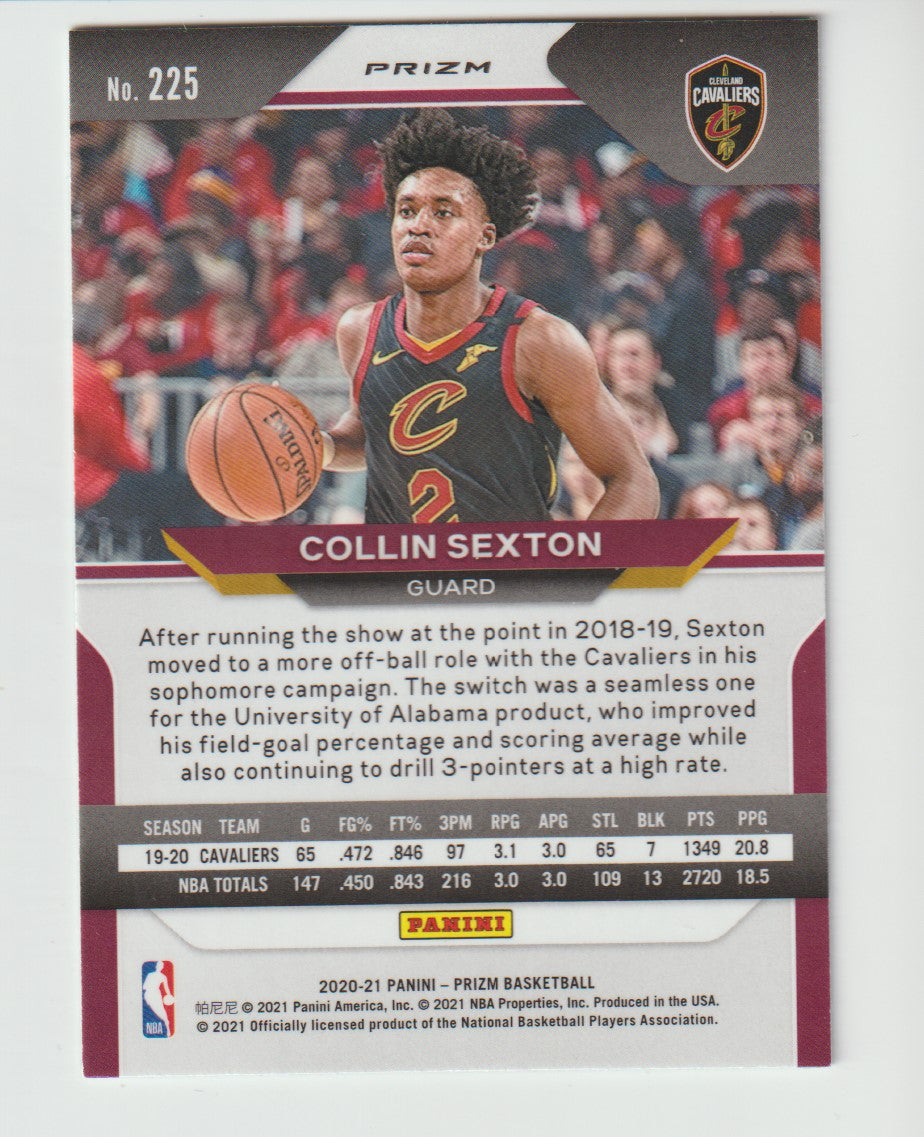 225 Collin Sexton - Cleveland Cavaliers Green Prizm