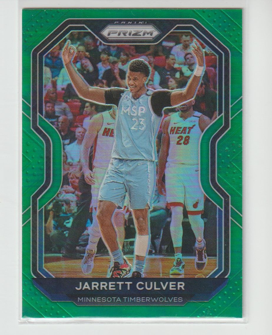 238 Jarrett Culver - Minnesota Timberwolves Green Prizm