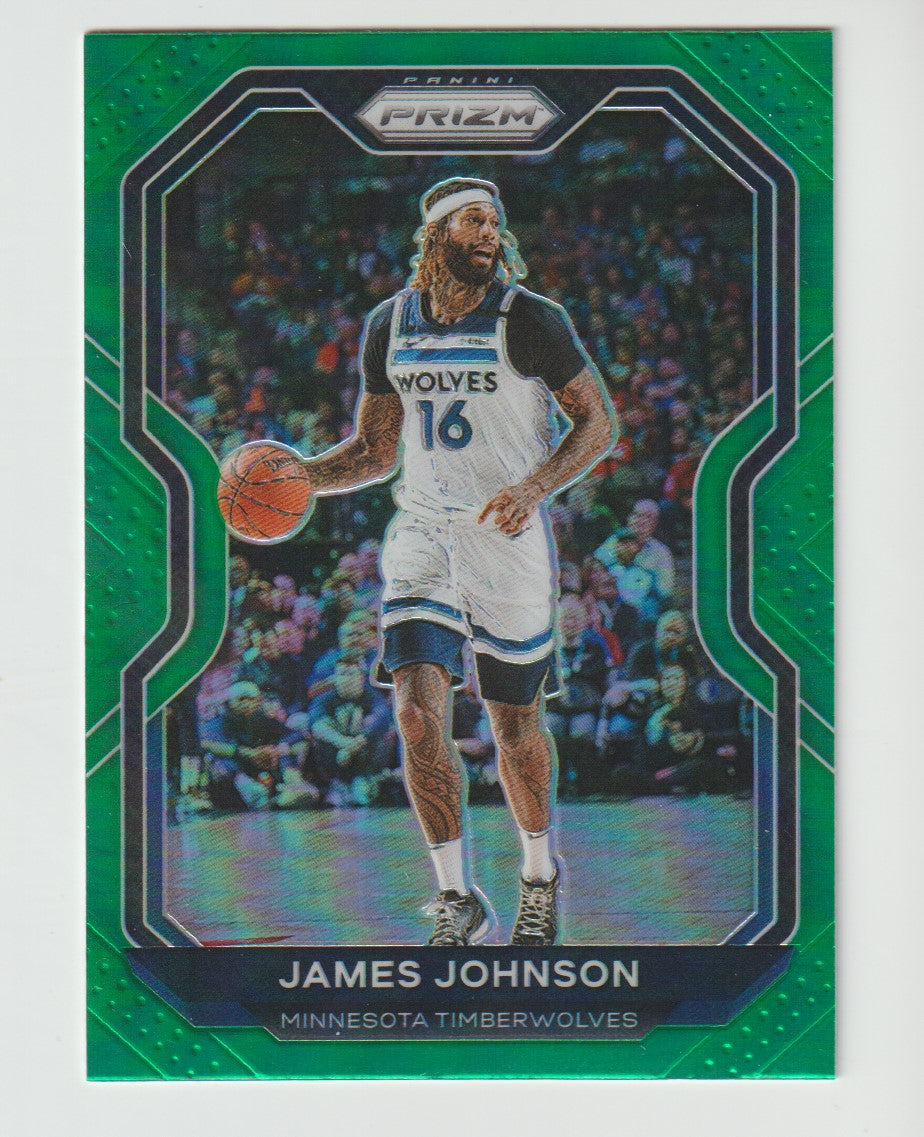 247 James Johnson - Minnesota Timberwolves Green Prizm