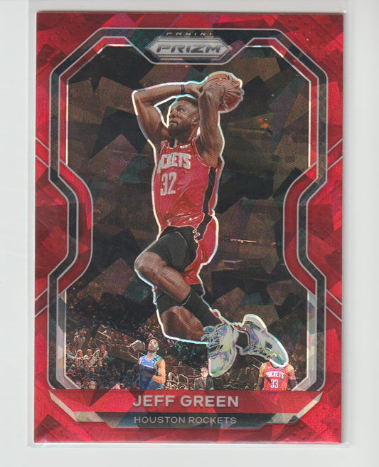 002 Jeff Green - Houston Rockets Red Ice Prizm