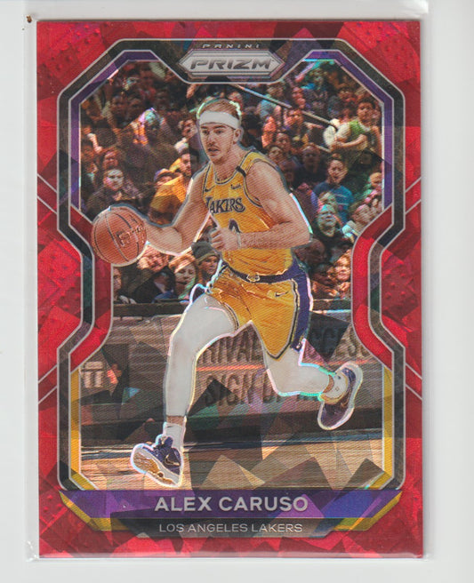 010 Alex Caruso - Los Angeles Lakers Red Ice Prizm