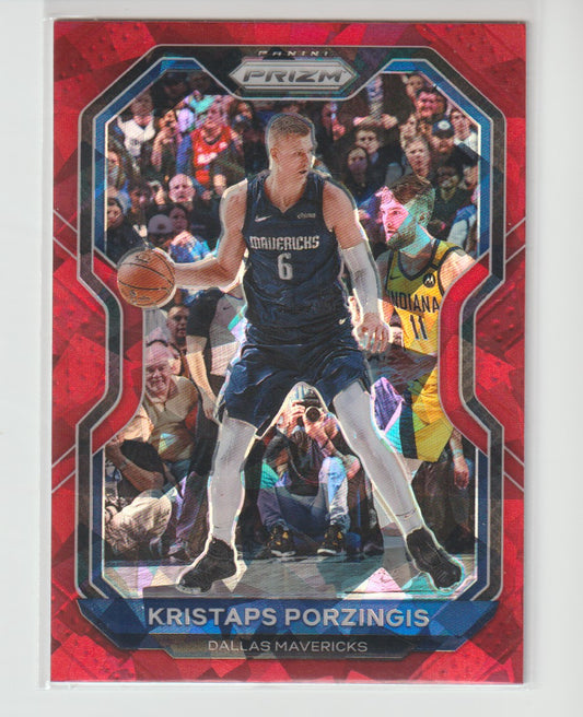 018 Kristaps Porzingis - Dallas Mavericks Red Ice Prizm