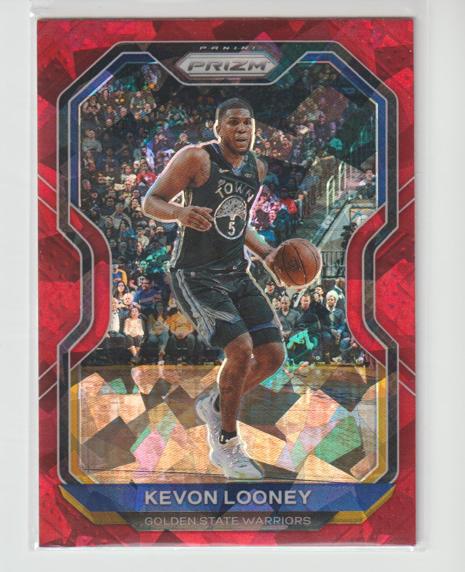 034 Kevon Looney - Golden State Warriors Red Ice Prizm