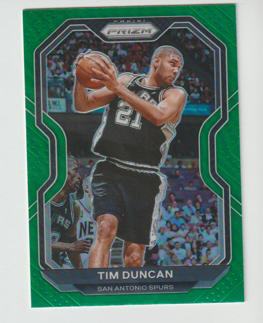 030 Tim Duncan - San Antonio Spurs Green Prizm
