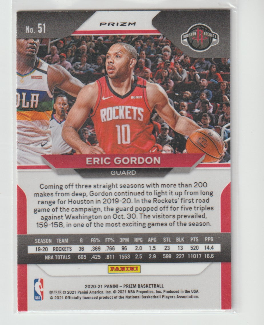 051 Eric Gordon - Houston Rockets Red Ice Prizm