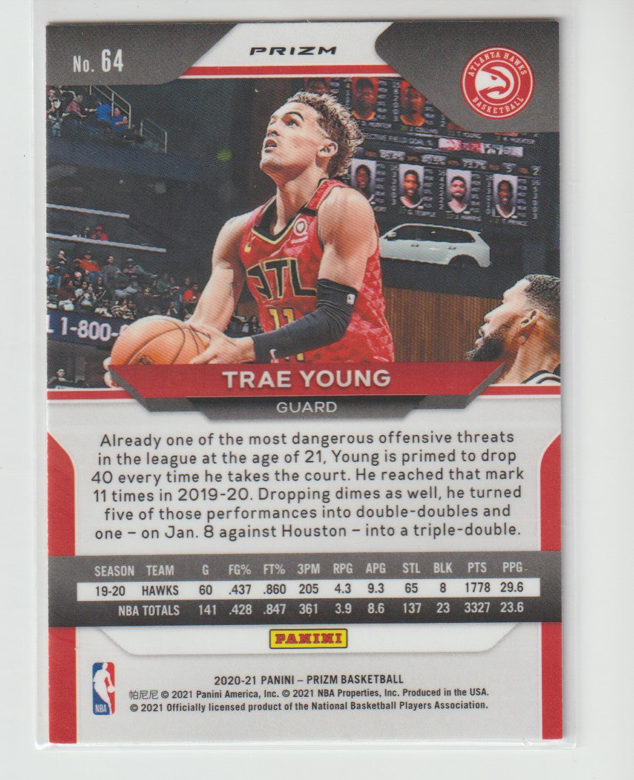 064 Trae Young - Atlanta Hawks Red Ice Prizm